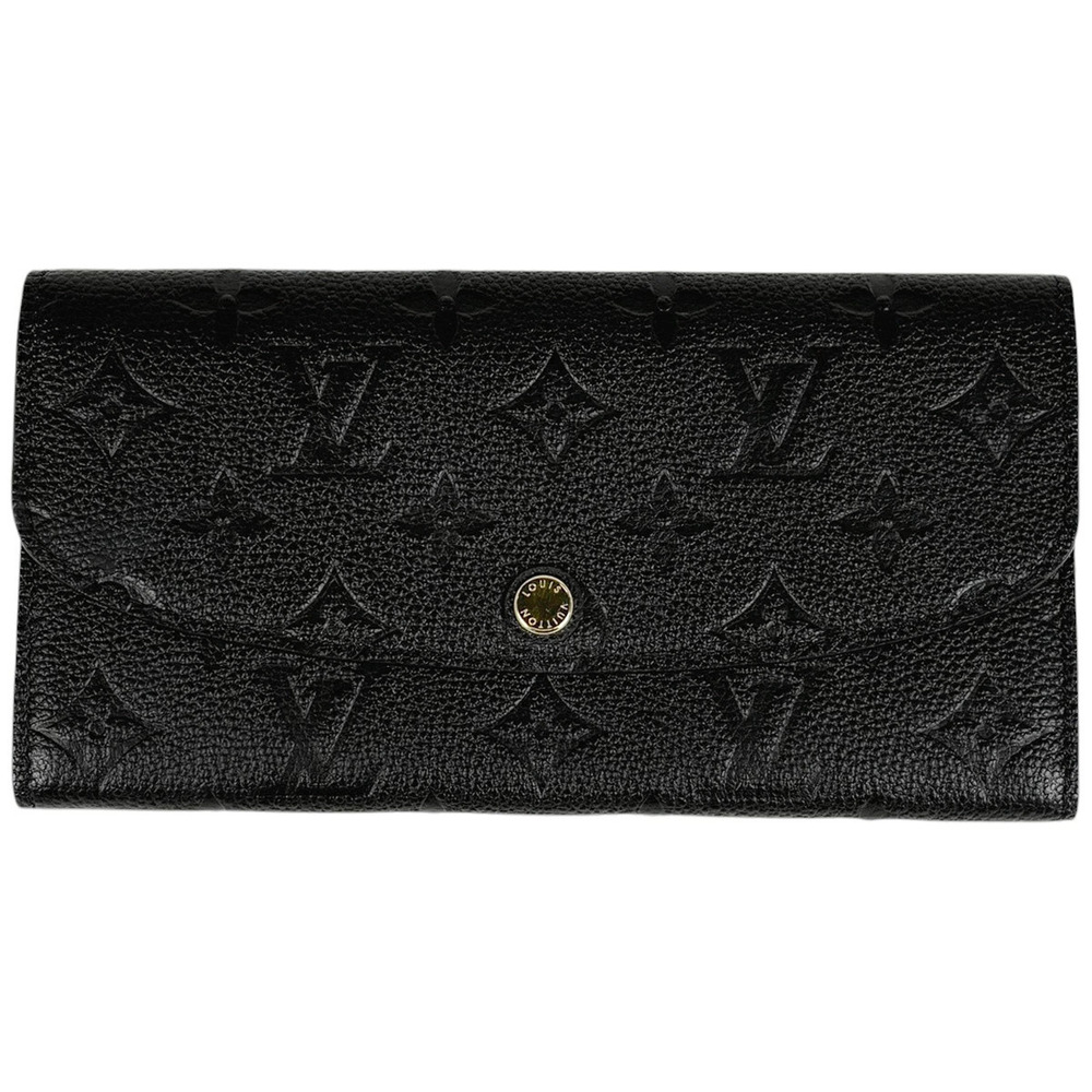 Louis Vuitton Portefeuille Emilie Long Wallet Monogram Empreinte Noir Black